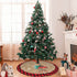 Christmas Tree Skirt Red Buffalo Plaid Xmas Tree Skirt wirh Red Truck for Merry Christmas Xmas Holiday Party Decorations 48 Inch