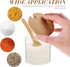 UPKOCH 2pcs Condiment Spice Jars Glass Condiment Seasoning Container Pots with Spoon Wood Lids Storage Canister for Kitchen