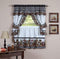 Achim Home Furnishings Mason Jars Kitchen Curtain Cottage Set, Tiers and Ruffled Swag, 24-Inch Long and Swag Top