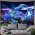 Waykingo Trippy Mushroom Psychedelic Tapestry Wall Tapestry for Bedroom Aesthetic,Cool Trippy Tapestry Wall Hanging Tapestry for Men,Funny Tapestries for Bedroom,Dark Tapestry Wall Hanging Trippy