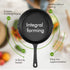 10 Inch Cast Iron Skillet Pan Small Frying Pan, Pre-Seasoned for Non-Stick Like Surface, Cookware Oven/Broiler/Grill Safe, Kitchen Deep Fryer, Restaurant Chef Quality