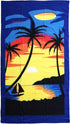 Allgala Oversize 40"x70" Microfiber Beach Towel, Sunset-BT81101