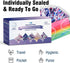 WeCare Disposable Face Mask Individually Wrapped - 50 Pack, Watercolor Print Masks - 3 Ply
