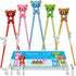 House of Stix Training chopsticks - 5 Pairs premium quality chopstick set for kids adults and beginners with attachable learning chopstick helper - right or left handed