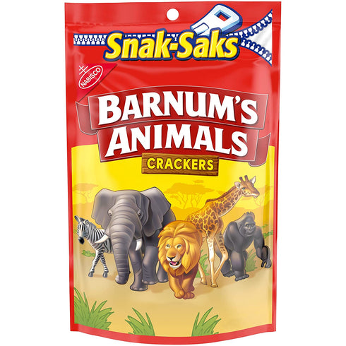 Barnum's Original Animal Crackers, 8 oz Snak-Sak