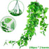BABEIYXM Artificial Hanging Plants 2pcs Set,3.6 Feet Fake Hanging Plants Artificial Ivy Fakev Leaves,Suitable for Wall Indoor Outdoor Garden Wedding Decoration (with Basket)