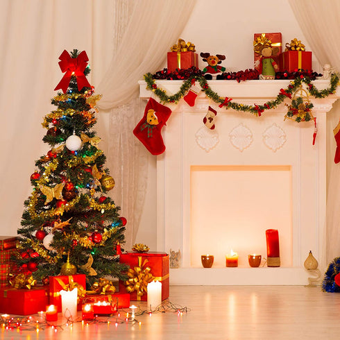 COCOBOO 65 Feet Christmas Garland Decorations Soft Green Garland for Christmas Party Home Wedding