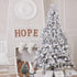 XmasExp Christmas Ball Ornaments Set-70mm/2.76" Silver Large Shatterproof Clear Glitter Pastic Christmas Ball Ornaments Xmas Tree Decoration Delicate Hanging Ornament for Xmas Party (12 Counts,Silver)