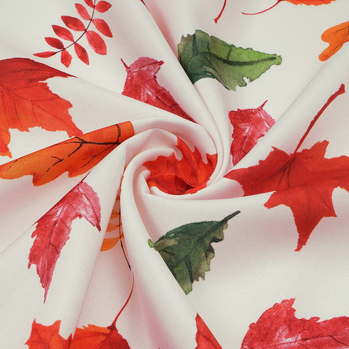 Thanksgiving Tablecloth, Autumn Maple Leaf Table Cloth, Fall Harvest Leaves Tablecloths, Waterproof Spillproof Table Cover for Dinner Kitchen Party Holiday Decoration, Rectangle 60 x 84 Inch