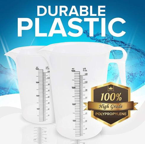 ACCUPOUR 64oz Plastic Measuring Pitcher, Large Measuring Pitcher, Great Oil Measuring Cup