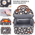 Hafmall Insulated Lunch Bag for Women, 9L Dual Deck Womens Lunch Box with Shoulder Strap, Reusable Adult Lunch Tote Bag for Work/School/Picnic, Daisy