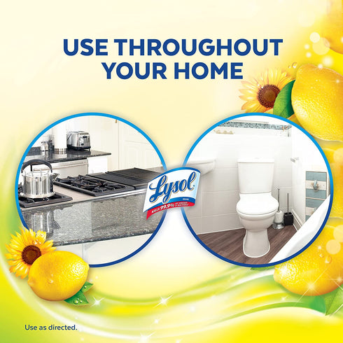 Lysol Disinfectant All Purpose Cleaner, Lemon Scent, 144 oz