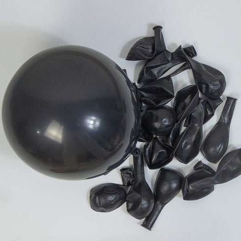 Black and Gold Balloon Arch Garland Kit-Macaron Black Balloon Metallic Gold Balloon White Balloon 132Pcs for Independence Day Birthday,Fiesta,Wedding,Christmas and Engagement.