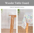 UMINEUX Clear Plastic Tablecloth Protector Heavy Duty Vinyl Table Cover 100% Waterproof Oil Proof Wipeable for Indoor Outdoor Dining Table Use(54x120 Inch, Rectangle)