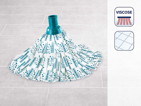 Leifheit Classic Mop Viscose Replacement Head, Small, Grey