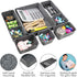 Newthinking Felt Drawer Organizer Tray, 8 Pack Shallow Desk Drawer Organizer, Save Desk Space Dividers Box for Office Gadgets and Jewelry Storage (Dark Gray)