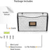 Wall35 Felic Hanging File Organizer, Folder and Mail Holder for Wall, Metal Chicken Wire Baskets with Tag Slot