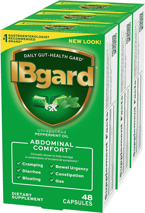 IBgard Daily Gut Health Support Dietary Supplement, 144 Capsules (Packaging May Vary)