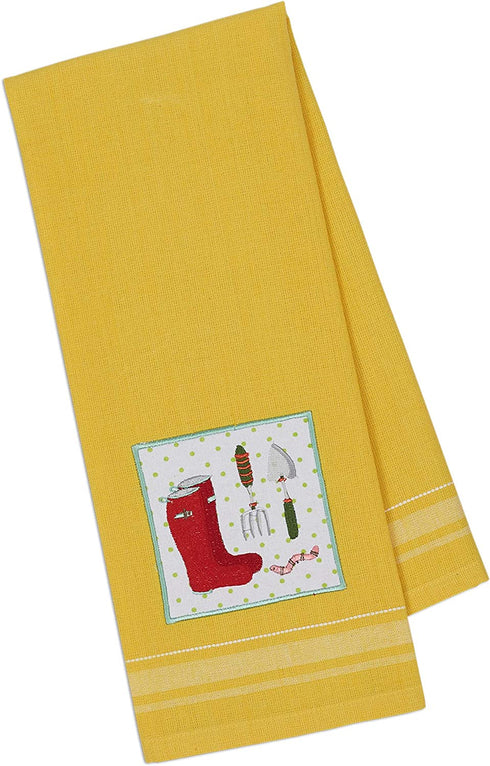 DII Cotton Embellished Dish Towels, 18x28 Set of 4, Decorative Oversized Kitchen Towels, Perfect Home and Kitchen Gift-Strawberry Patch