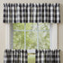 Park Designs Wicklow Check Valance - 72''L - Black & Cream