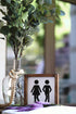 Lavender Inspired Farmhouse Bathroom Signs-Cute Bathroom Wall Decor-Half Bath Signs Funny- Wooden Framed Unisex Toilet Decor-Restroom Sign-Guests Bath-Housewarming Gifts 8x8 Inch