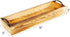 Strova Rectangular Wood Serving Tray with Handles 16 Inch Long Narrow Tray for Serving Wine, Appetizers, Coffee, Condiments, Fruits, and More