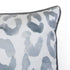 Thro by Marlo Lorenz 20x20 Miron Cheetah Velvet Throw Pillow, 1 Count (Pack of 1), Gray