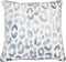 Thro by Marlo Lorenz 20x20 Miron Cheetah Velvet Throw Pillow, 1 Count (Pack of 1), Gray