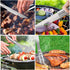 Leonyo Grilling Accessories 32PCS in Case, Professional Portable BBQ Grill Utensil Set for Kitchen Outdoor Cooking Camping Grilling Smoking, Great Gift for Men Women, Heavy Duty & Dishwasher Safe
