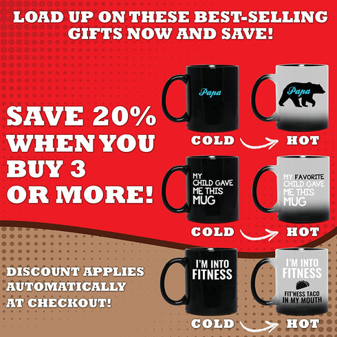 Gr8AM Color-Changing Cute Coffee Mugs 16oz - Best Father I Meant - Ceramic Mug for Dad Cute Cup & Cool Mugs for Father of the Year Selling Best Personalized Mug & Gift Idea for Men who Have Everything
