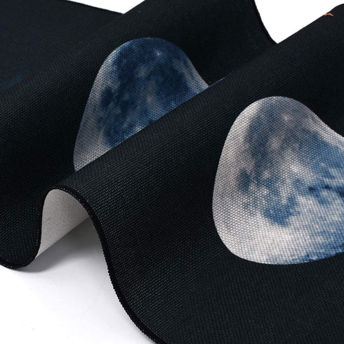 Tapestry Wall Hanging Tapestries Nine Phases of the Full Growth Cycle of the Moon Wall Tapestry Cotton Linen Wall Art, Modern Home Decor (Black + White Moon Phase Change, 12.99" x 52.75")