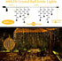 Quntis 32.8FT 400 LED Christmas Icicle Lights Outdoor, Warm White Icicle Lights with 80 Drops Crystal Ball, 8 Modes Curtain Fairy Light Waterproof for Valentine's Day Xmas Wedding Party Decorations