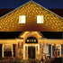 Quntis 32.8FT 400 LED Christmas Icicle Lights Outdoor, Warm White Icicle Lights with 80 Drops Crystal Ball, 8 Modes Curtain Fairy Light Waterproof for Valentine's Day Xmas Wedding Party Decorations