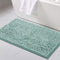 Bathroom Rugs Bath Mat Bath Rugs Bath Mats for Bathroom Non Slip Extra Thick Buncy Soft Chenille Bath Rug Fulffy Shag, Indoor Rug Carpet for Entry Living Room (Aqua, 20" x 32")