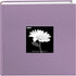 Fabric Frame Cover Photo Album 200 Pockets Hold 4x6 Photos, Misty Lilac