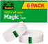 Scotch Magic Tape, 6 Rolls, Numerous Applications, Invisible, Engineered for Repairing, 3/4 x 1000 Inches, Boxed (810K6)
