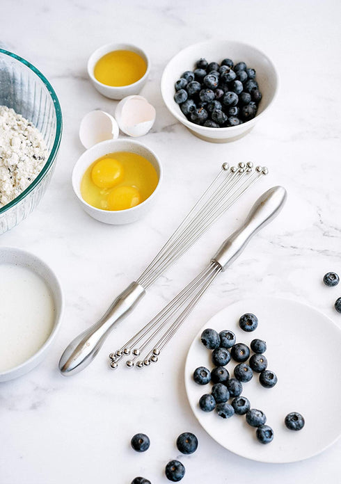 PomeloHome Stainless Steel Ball Whisk | 12 inch Whisk