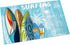 Beach Coastal Surfboard Indoor Doormat Front Door Mats, Water Absorbent Non Slip Entrance Rugs,Summer Theme Holiday Floor Bath Rug for Bedroom Bathroom Living Room 16x24in