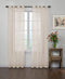Curtain Fresh Arm and Hammer Odor Neutralizing Sheer Curtain Panel, 63L x 59W in., Ivory