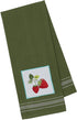 DII Cotton Embellished Dish Towels, 18x28 Set of 4, Decorative Oversized Kitchen Towels, Perfect Home and Kitchen Gift-Strawberry Patch