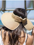 Simplicity Women's UPF 50+ Wide Brim Roll-up Straw Sun Hat Sun Visor