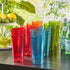 Cafe Break-Resistant Plastic 20oz Restaurant-Quality Beverage Tumblers | Set of 16 in 4 Assorted Colors.