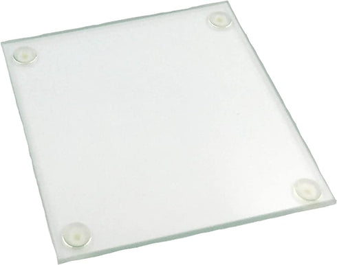 FASHIONCRAFT Perfectly Plain Collection Glass Coasters Square Coasters, Party Favors (Set of 20)