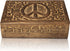 Great Birthday Gift Ideas Handmade Decorative Wooden Jewelry Box Jewelry Organizer Keepsake Box Treasure Chest Trinket Holder Watch Box Storage Box Anniversary Housewarming Gifts Women (Natural Finish)