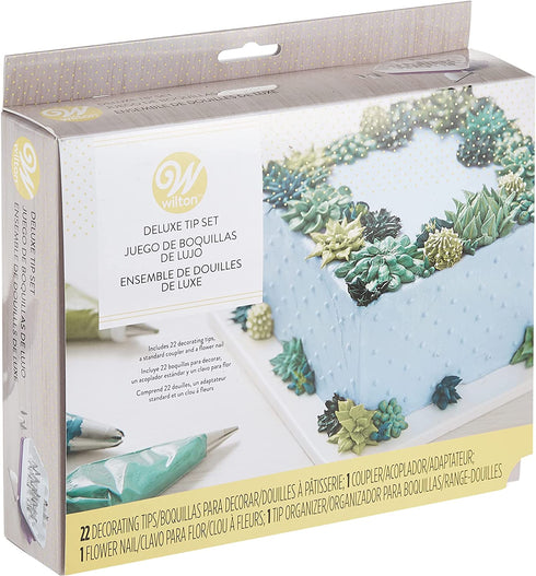 Wilton Piping Tips Set for Cake Decorating, 22-Piece