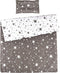 MEJU Star Twinkle 100% Cotton Duvet Cover 43" X 59" + Pillowcase 13" X19" Bedding Set with Zipper Closure for Baby Toddler Boys Girls Crib Bed Decoration Gift (11)