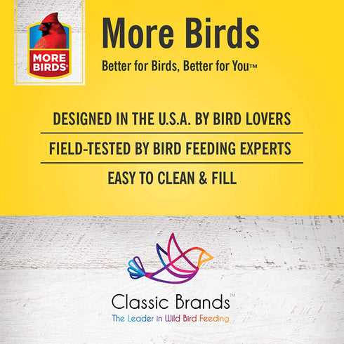 More Birds Quick Release Seed Scoop, Seed Dispenser, 1.33 lb Seed Capacity
