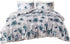 Inspire by INTELLIGENT DESIGN Reversible 100% Cotton Sateen Duvet - Breathable Comforter Cover, Modern All Season Bedding Set with Sham (Insert Excluded), Mercy, Floral Tiles Full/Queen(90"x90")