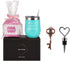 Wine Tumbler Cupcake Wine Socks Set, Ideas for Girlfriend Lover Women Girl, Not a Day Over Fabulous 12Oz Stainless Steel Tumbler, Socks, Bottle Opener, Wine Stopper, Mint
