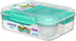 Sistema To Go Collection Bento Box Plastic Lunch and Food Storage Container, 55.7 Ounce, Multi Compartment (Color May Vary)